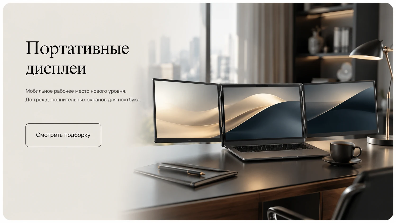 Портативные дисплеи — промо-блок